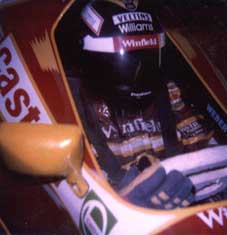 Fertiges F1 Modell mit eingebauten Fahrer.